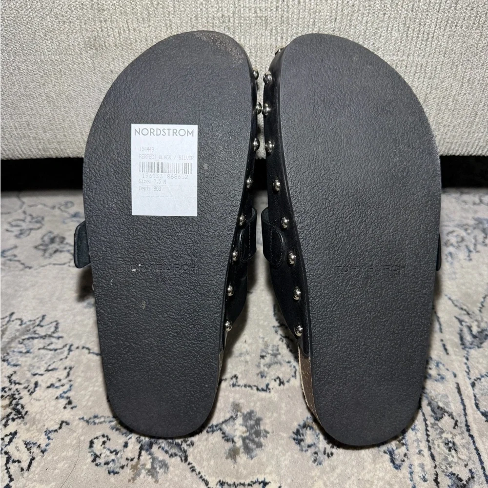 Tory Burch Mellow Studded Mule Black
